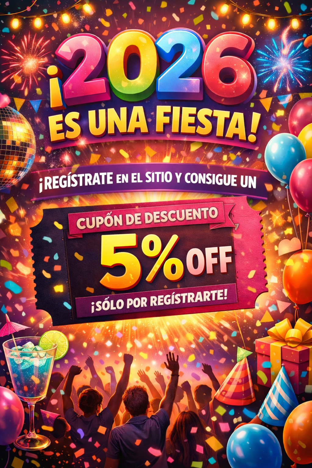 Promoción 5% OFF Año Nuevo 2026