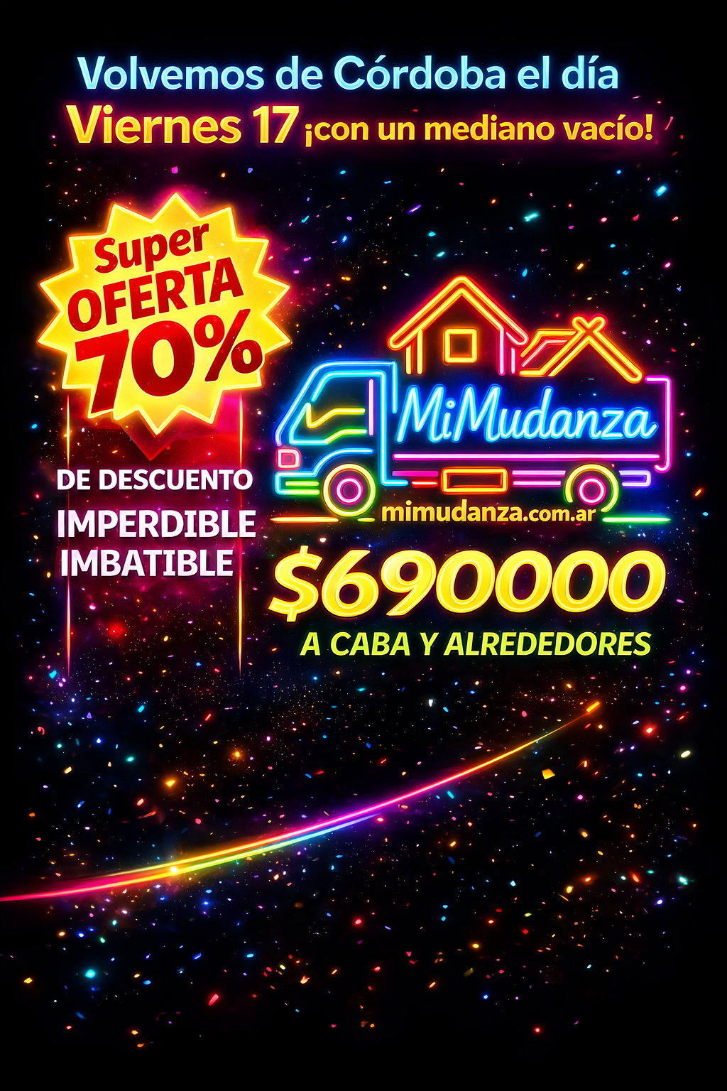 Super Oferta Córdoba 70% - $690000 a CABA y alrededores